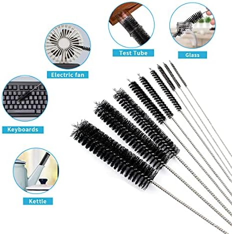 10 Pcs Flexible Drain Brush Set for Kitchen and Aquarium