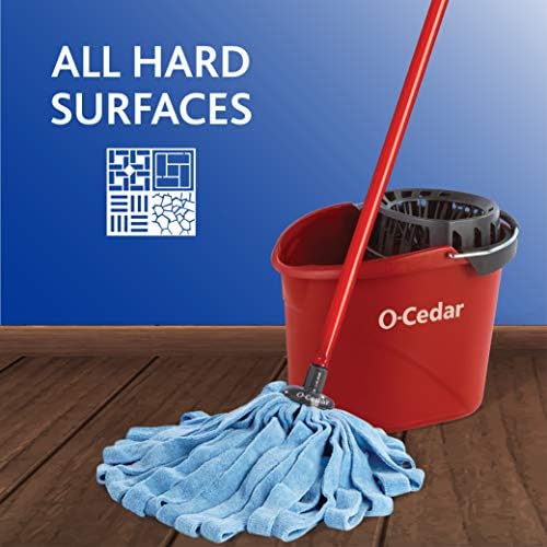 O-Cedar Microfiber Cloth Wet Mop BlueRed