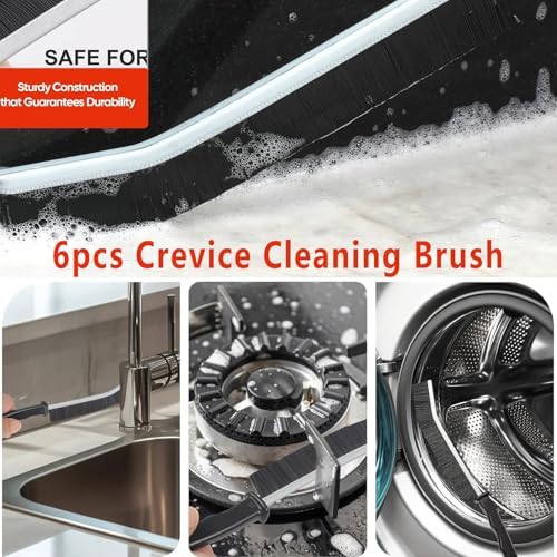 TURUM 6Pcs Crevice Cleaning Brush Tool Set