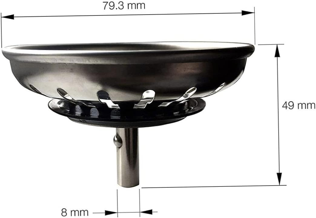DIYEAH Leak-proof Drain Strainer for Kitchen Bath and Laundry