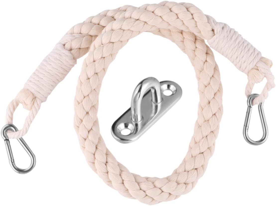 Nautical Style Toilet Paper Holder with Cotton Rope and Metal Hooks
