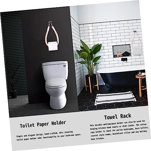 Gadpiparty Nautical Rope Toilet Paper Holder