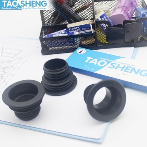 Universal Fit Black Silicone Drain Plug 3 Pack