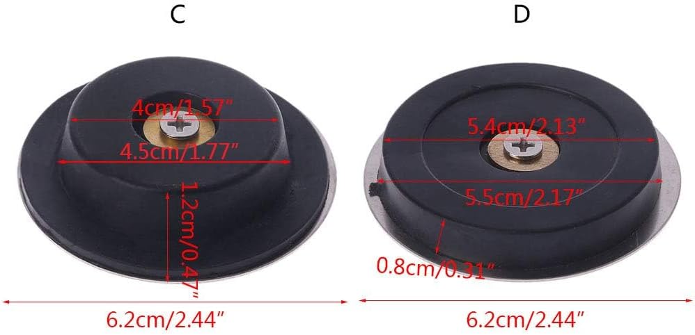 TENYELE Stainless Steel Rubber Drain Plug Water Stopper Tool