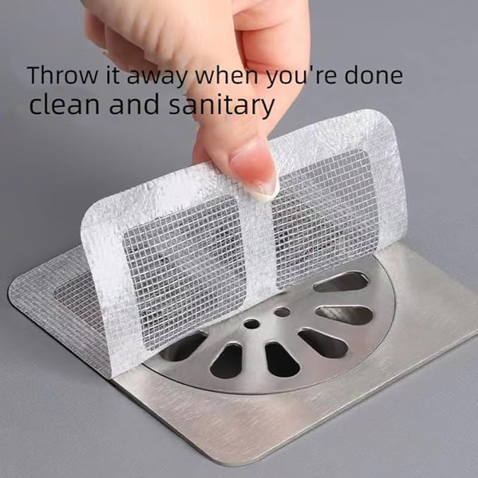 Duomilee 20 Pack Disposable Hair Catcher Stickers for Drains