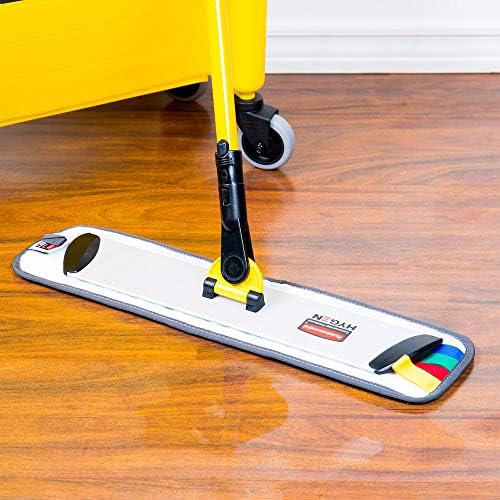Rubbermaid HYGEN Microfiber Wet Mop Head Pad 18 inch Grey