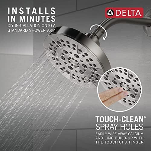 Delta 5-Spray Chrome Shower Head with Pause Feature