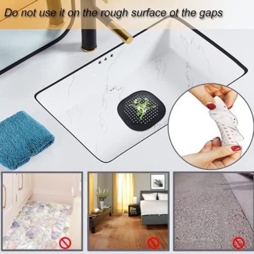 Silicone Hair Catcher Drain Cover for Shower and Bathtub