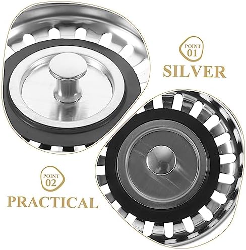 DECOMELODY Tub Stopper Drain Strainer for Kitchen and Bathroom