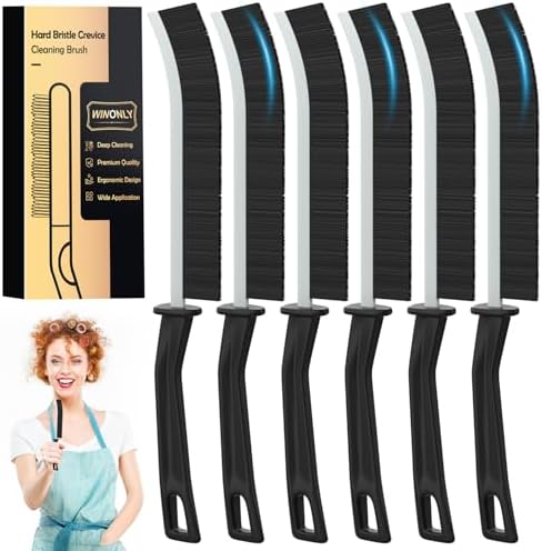 WINONLY Hard Bristle Crevice Cleaning Brush Set