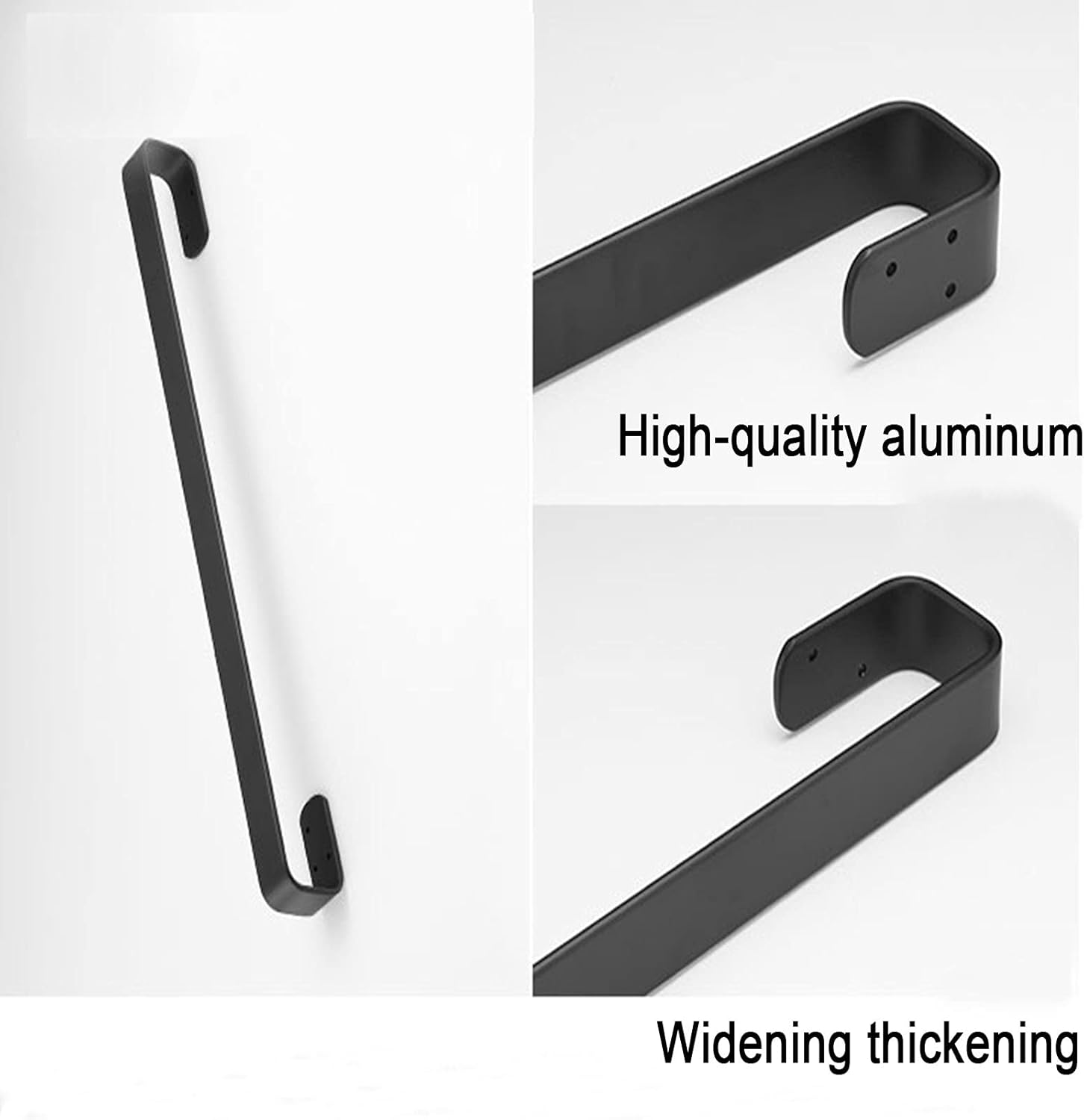 TiStm Matte Black Space Aluminum Towel Rack 30Cm