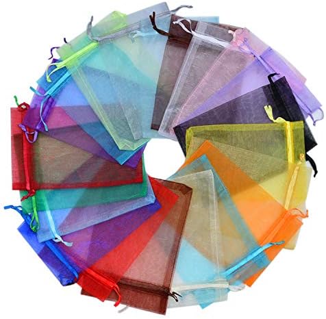 100pc 4x6 Inch Mixed Color Gift Wrap Bags
