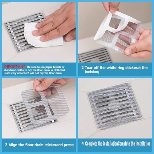 30PCS Disposable Shower Hair Catcher for Bathroom Sink and Drain