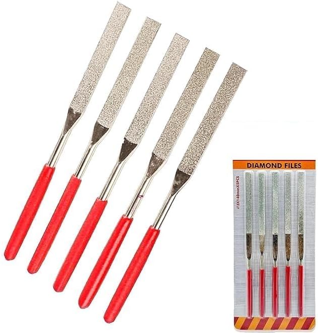 Bhavaya Enterprises Diamond Needle Flat File Set 5 PCS