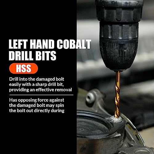 Coobeast 49Pcs Bolt Extractor Set with Left Hand Drill Bit