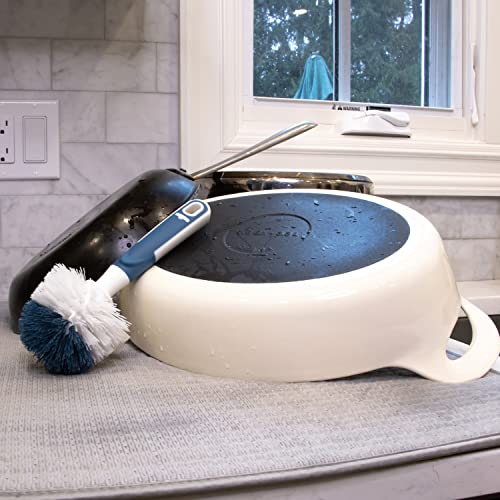 Unger Sink Dish Scrub Brush - Non-Scratch Durable Ergonomic