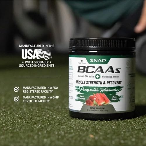 Snap BCAA Powder with Nitric Oxide Booster - Watermelon Flavor