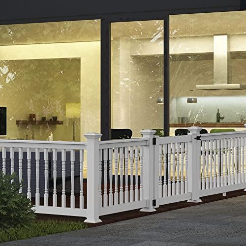 36 Vinyl T-Rail Gate Kit White