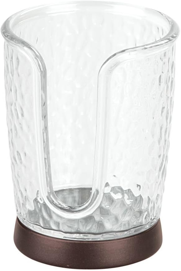 iDesign Rain Cup Dispenser Holder for Bathrooms