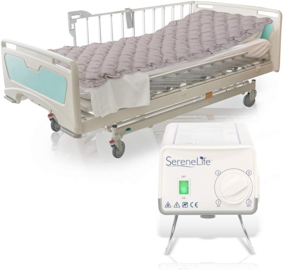 SereneLife Pressure Mattress with Electric Pump - Standard Hospital Size