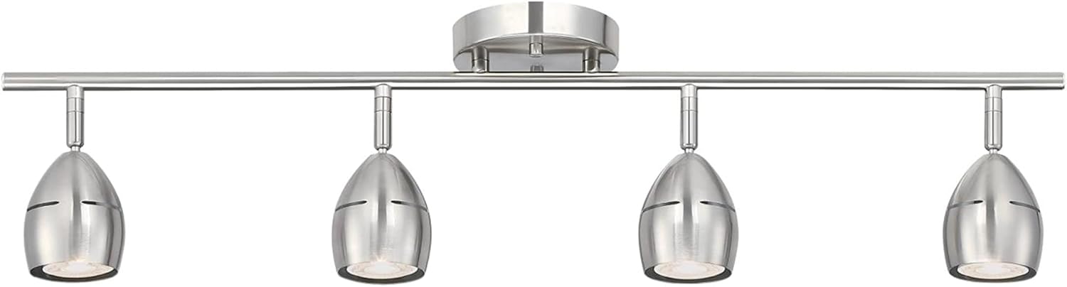 Westinghouse 4 Light LED Track Light Kit Brushed Nickel