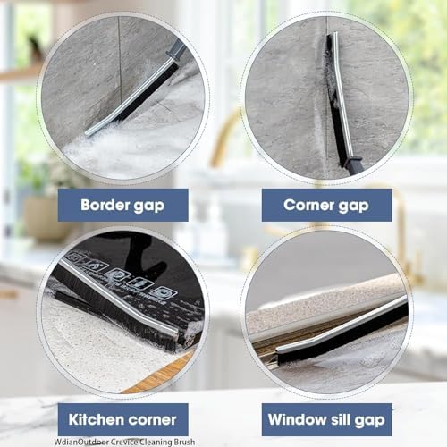 Wdianoutdoor Crevice Cleaning Brush Set 3 Pcs Slim Gap Tool