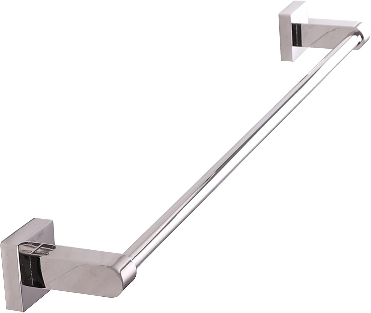 Stainless Steel Wall Mounted Towel Bar 40cm - 100cm Polished Silver