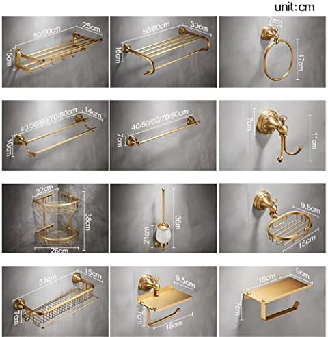 Antique Towel Rack Set with Copper Finish