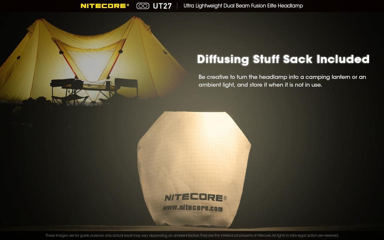 Nitecore UT27 Ultra Lightweight Headlamp with 10000mAh Power Bank