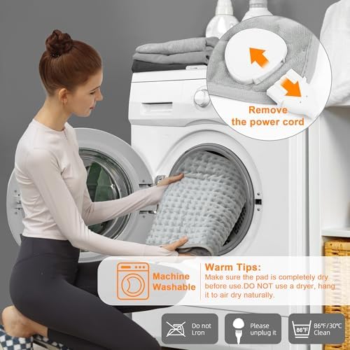 Deepsoon Heating Pad with 6 Temperature Settings