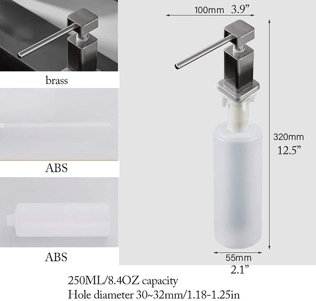 INKTUS Premium Brass Soap Dispenser 250ML