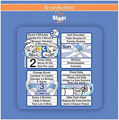 Brush Buddies Blippi Kids 3PC Toothbrush Kit
