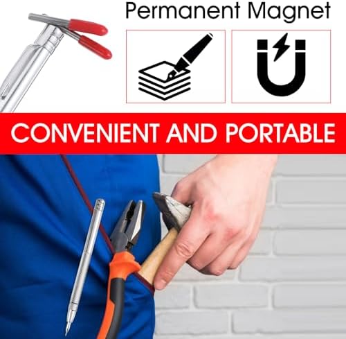 Prasacco 2 Pcs Tungsten Carbide Scriber with Magnet and 10 Tips