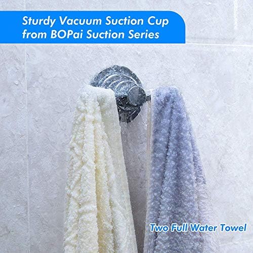 BOPai Double Suction Cup Hook for Shower Loofah Towel