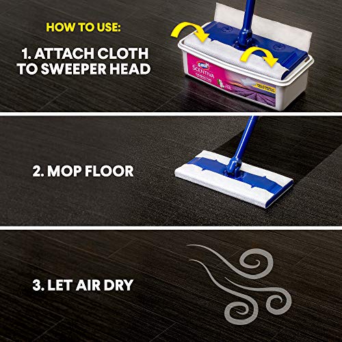 Clorox Scentiva Disinfecting Wet Mopping Pad Refills 12 Count