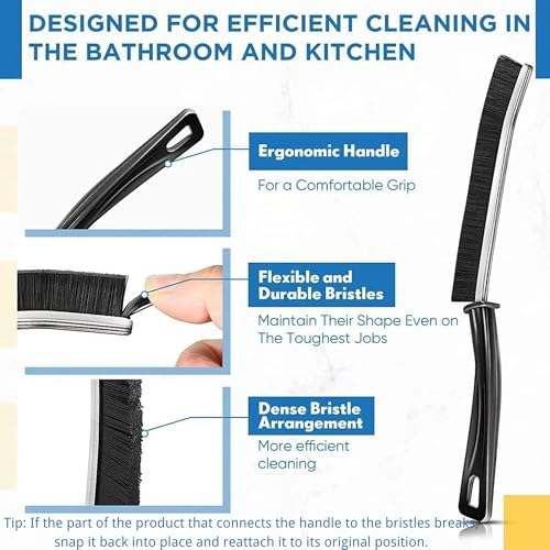Hiyniaz 3Pcs Crevice Cleaning Brush Tool Set