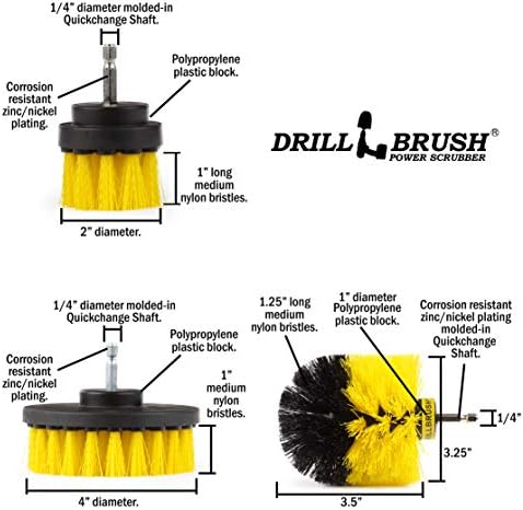 Drillbrush Power Brush Set for Bathroom Cleaning