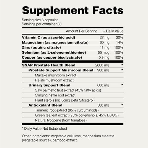 Snap Supplements Prostate Health Support 90 Capsules 1