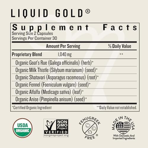 Legendairy Milk Liquid Gold Lactation Support 60 Count 1