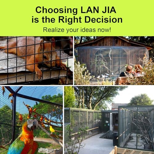 LAN JIA Black Hardware Cloth 48 x 50 12 Inch Mesh 19 Gauge