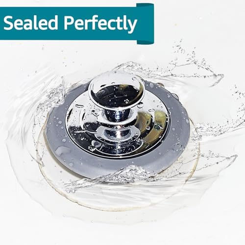 VIPMORE Universal Silicone Bathtub Drain Stopper
