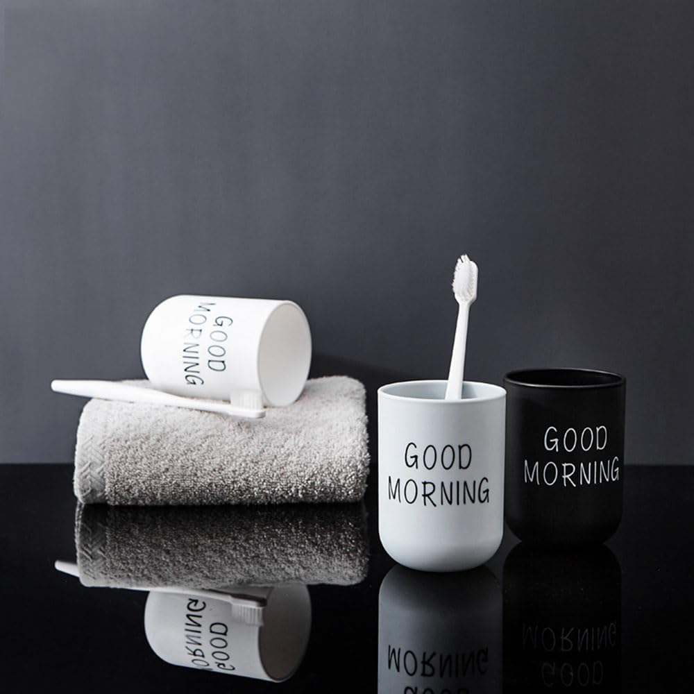 VUULDOO Minimalist Mouthwash Cup 300ml Black White