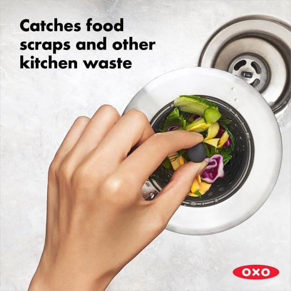 OXO Good Grips Silicone Sink Strainer Black