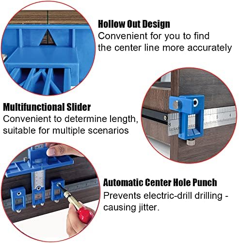 KingCharles Cabinet Handle Jig with Auto Center Punch 1