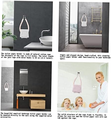 Nautical Rope Towel Holder for Bathroom and Kitchen