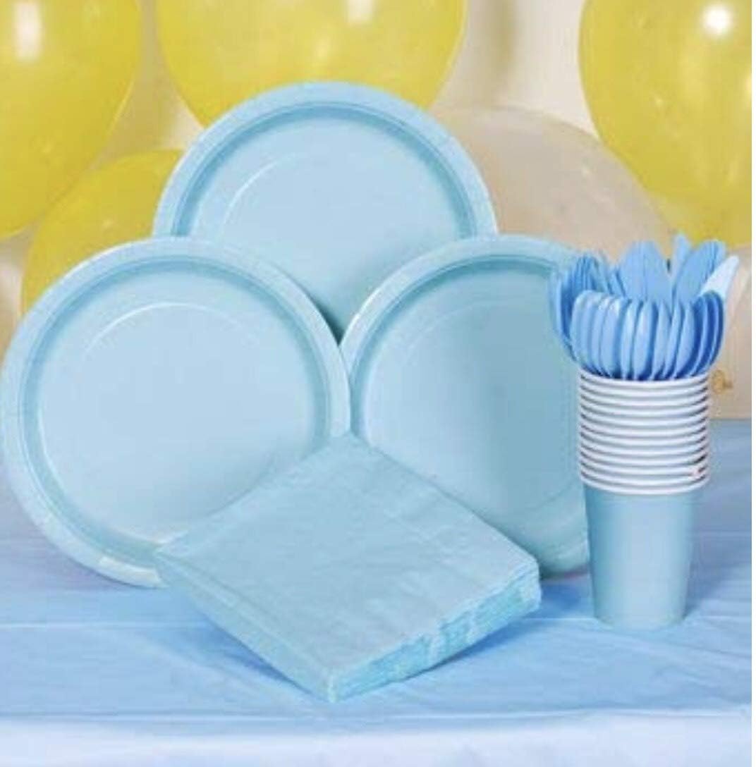 Party Inc Plastic Utensils 48 Ct Light Blue