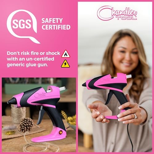 Chandler Tool 60W Hot Glue Gun Kit with Stand and 12 Glue Sticks