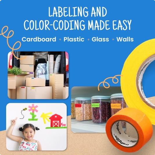 Craftzilla Colored Masking Tape Multi-pack 11 Rolls