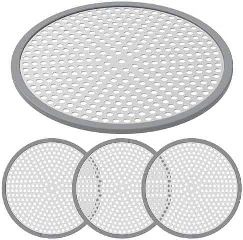 4Pcs Stainless Steel Hair Catcher for Sink and Bathtub