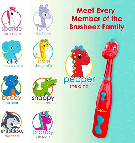 Brusheez Kids Electric Toothbrush Set - 2 Min Timer Safe Bristles
